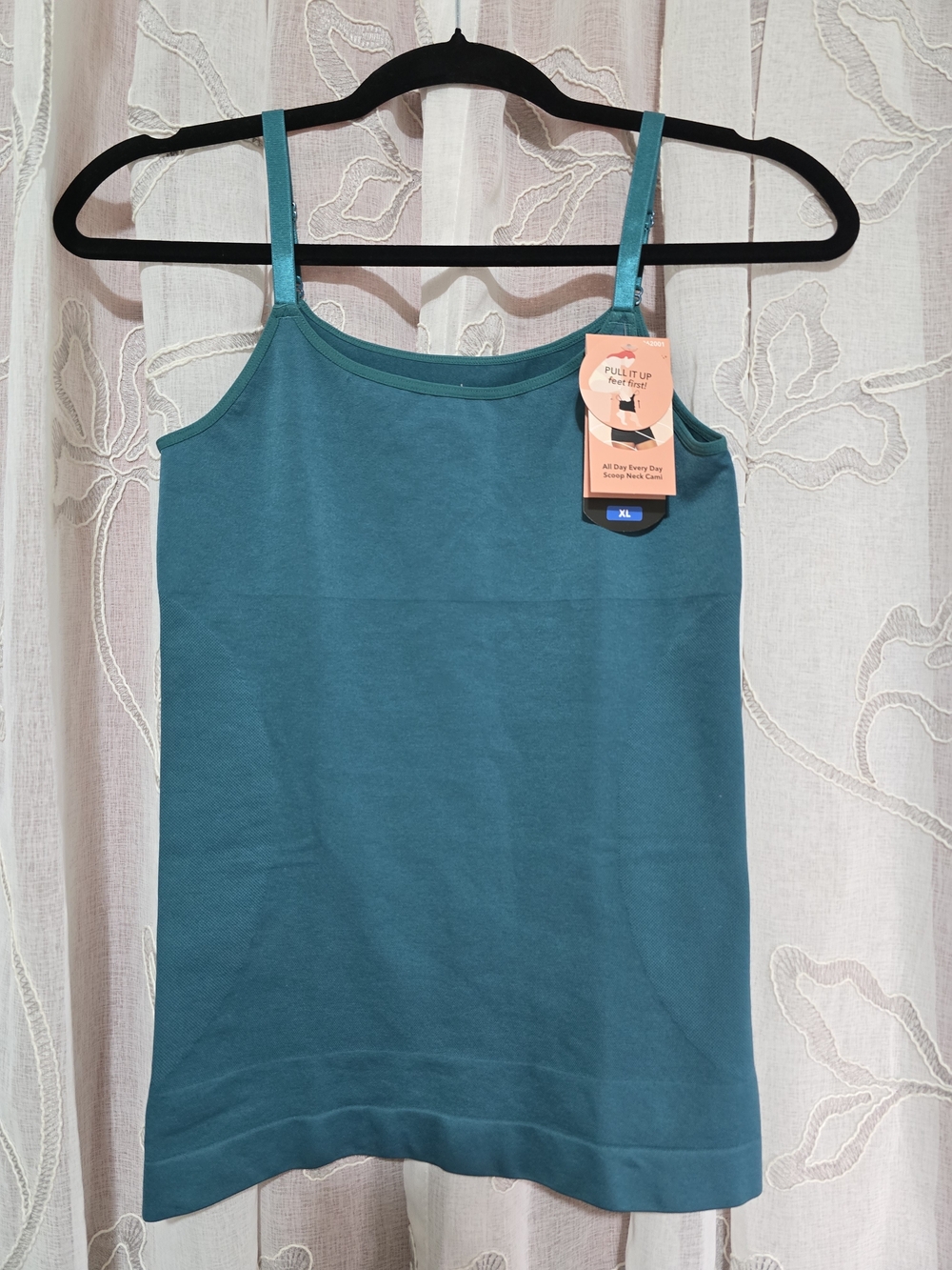 NWT Shapermint XL Teal Slim-Strap Camisole